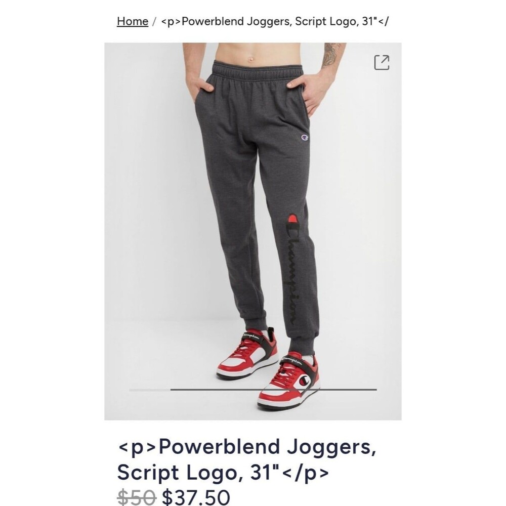 Champion Gray Sweatpant Joggers